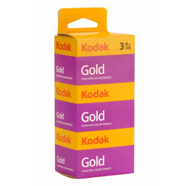 Kodak Gold 200 Color Negative Film - 3-Pack, 35mm Roll Film, 36 Exposures (ISO 200)