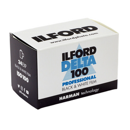 Ilford Delta 100 Professional Black and White Negative Film - 35mm Roll Film, 36 Exposures (ISO 100)