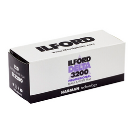 Ilford Delta 3200 Professional Black and White Negative Film - 120 Roll Film (ISO 3200)
