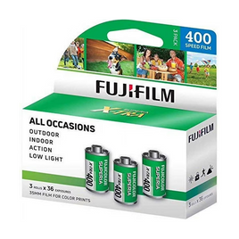 FUJIFILM 400 Color Negative Film - 3-Pack, 35mm Roll Film, 36 Exposures (ISO 400)