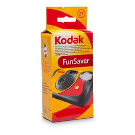 Kodak FunSaver Color Negative Film - Single Use Camera with Flash, 27 Exposures (ISO 800)