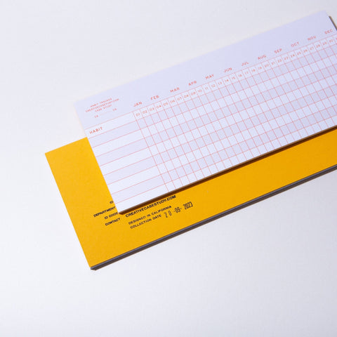 Case Study Habit Tracker Notepad - Daily & Monthly Grid Habit Tracker