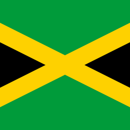 Jamaican flag graphic representing Jamaica passport and visa photo services at PhotoLounge.
