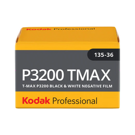 Kodak Professional TMax P3200 Black and White Negative Film - 35mm Roll Film, 36 Exposures (ISO 3200)