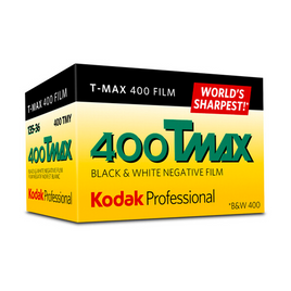 Kodak Professional TMax 400 Black and White Negative Film - 35mm Roll Film, 36 Exposures (ISO 400)